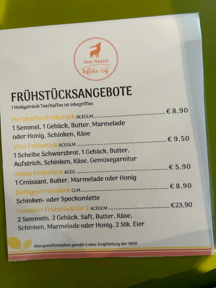 Speisekarte photo 5