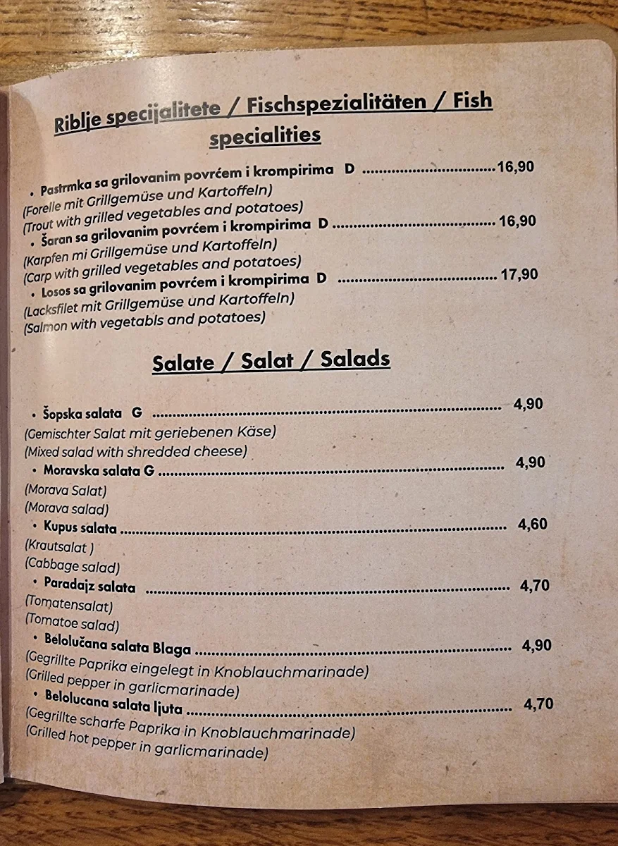 Speisekarte photo 2
