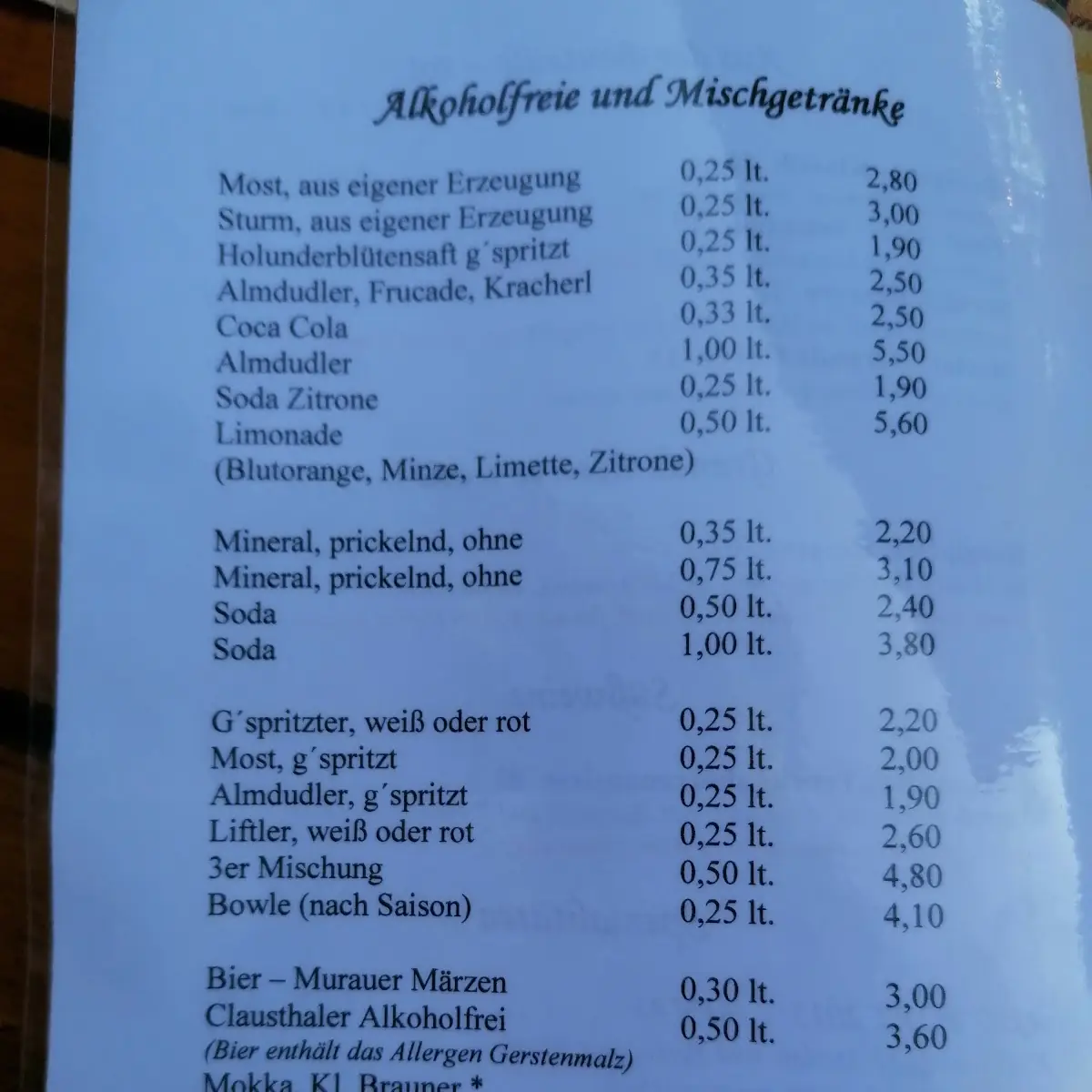 Speisekarte photo 4