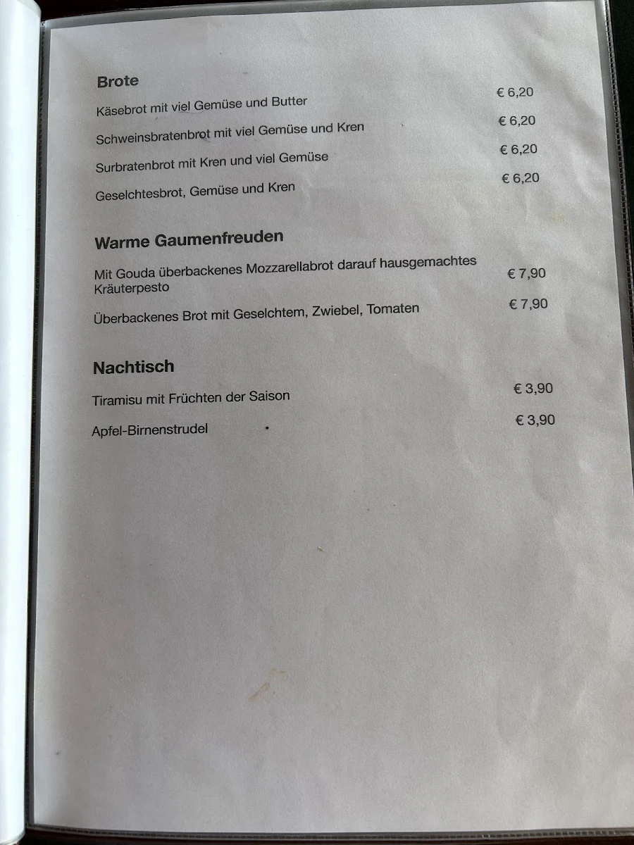 Speisekarte photo 2
