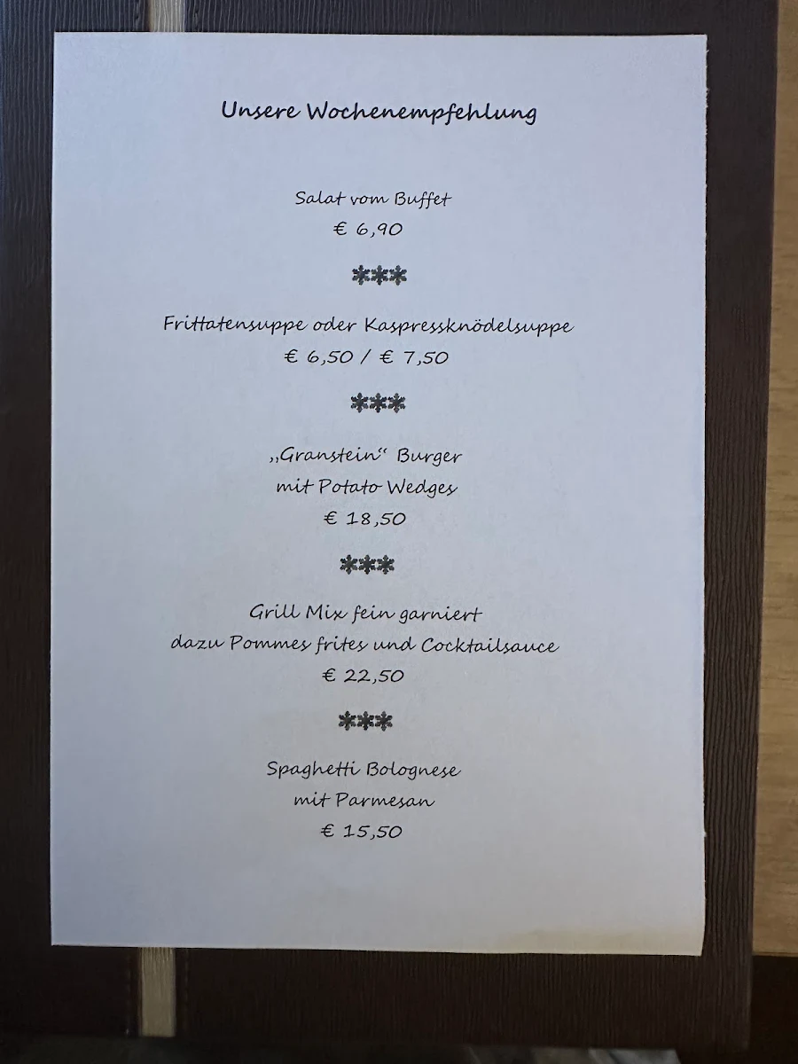 Speisekarte photo 1