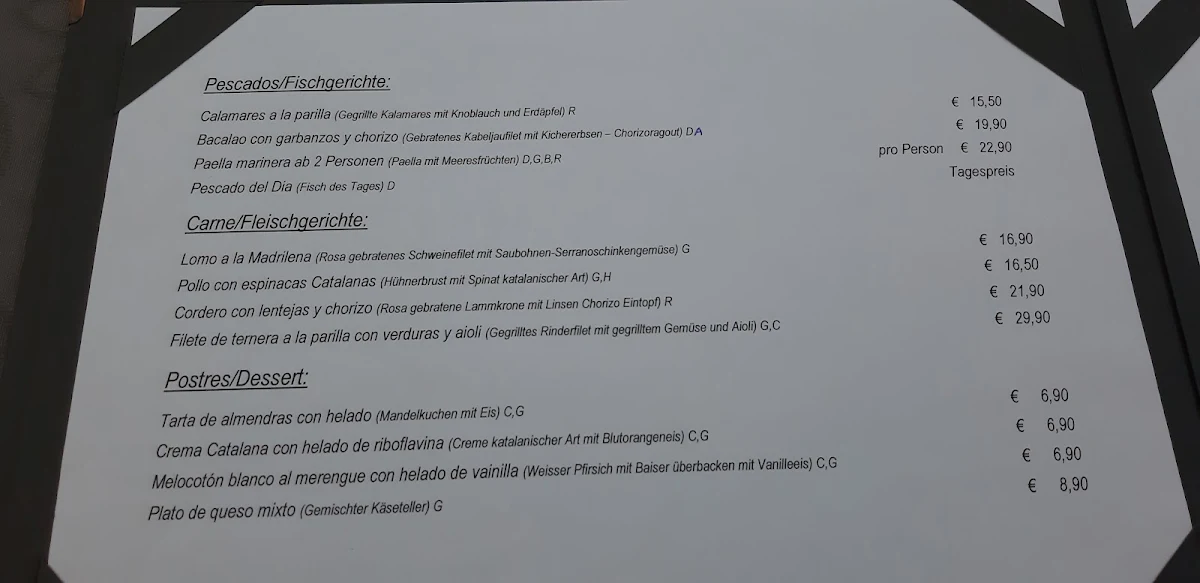 Speisekarte photo 3