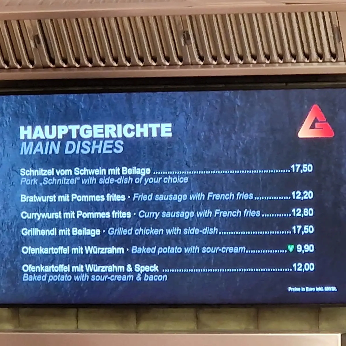 Speisekarte photo 1