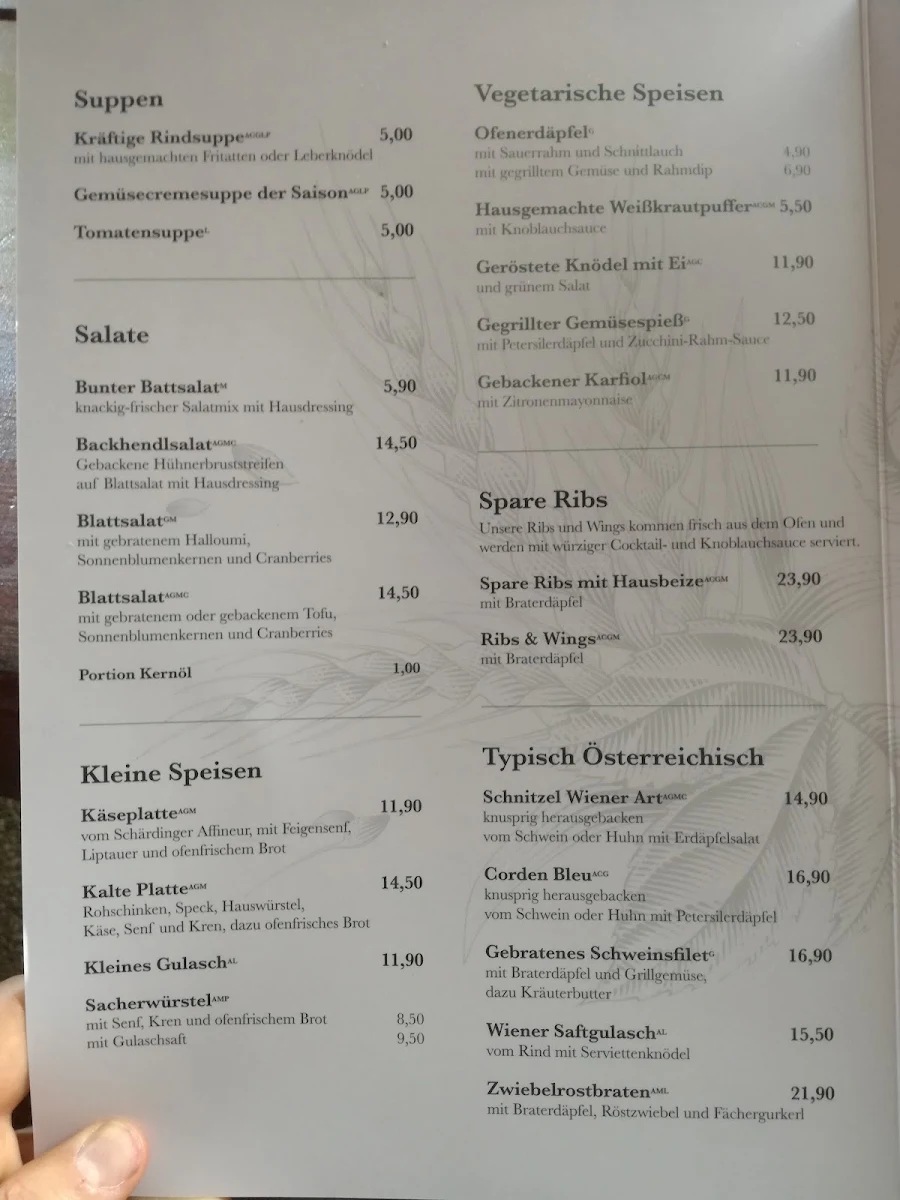 Speisekarte photo 2