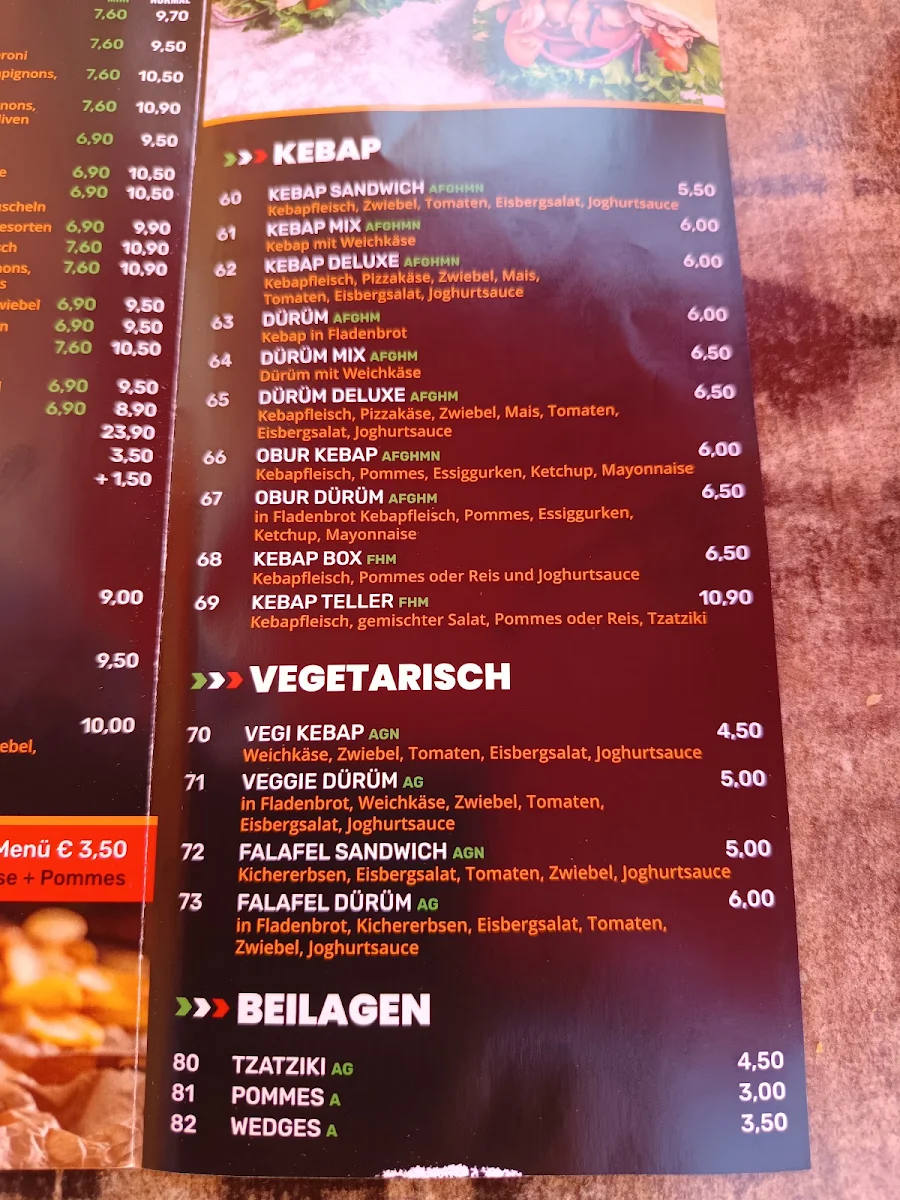 Speisekarte photo 1