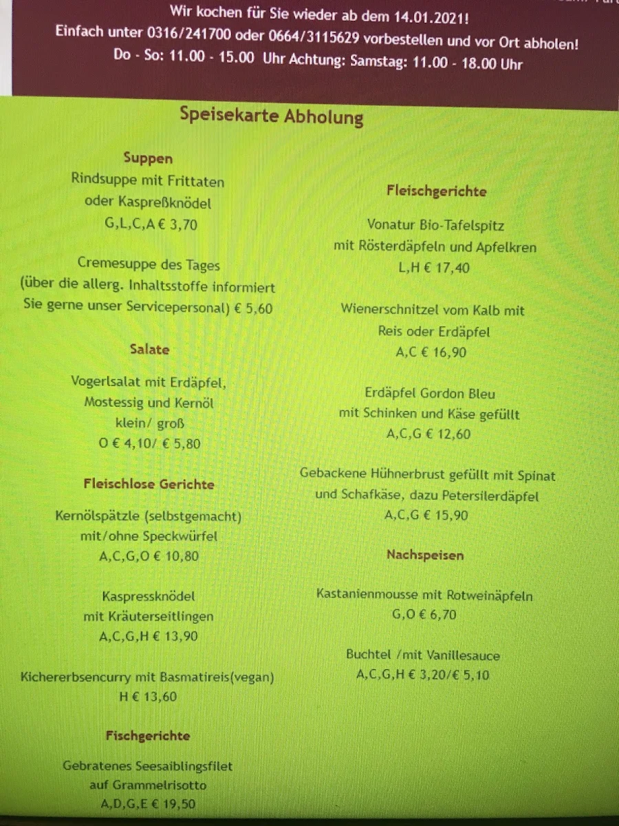 Speisekarte photo 3