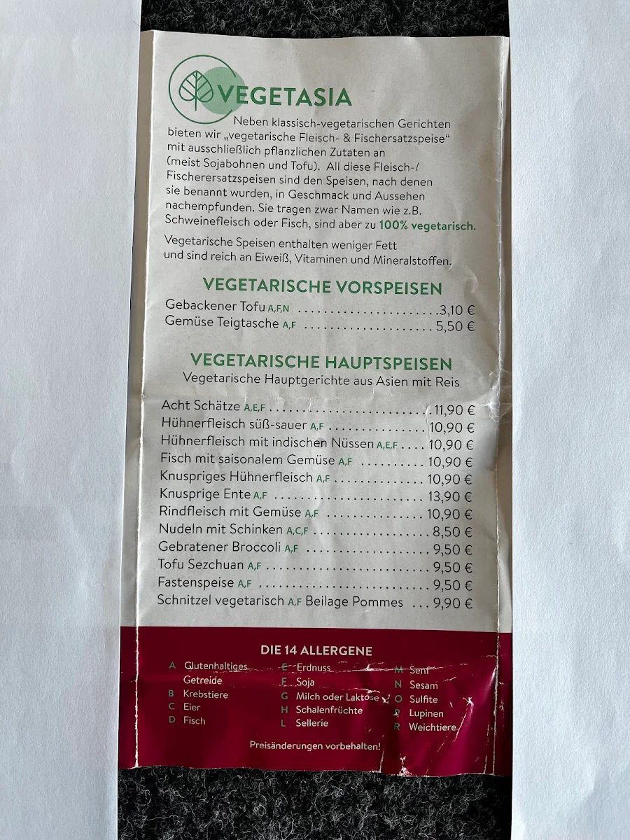 Speisekarte photo 2