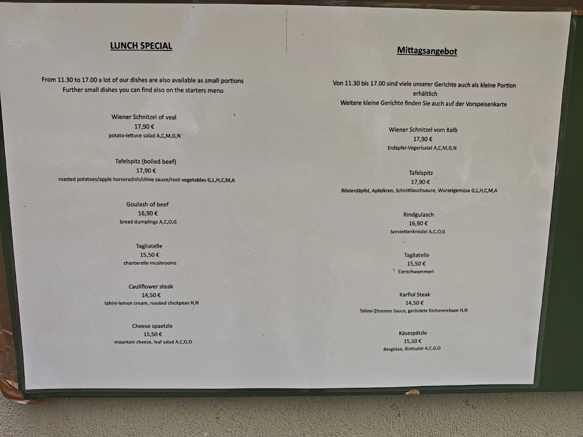 Speisekarte photo 1