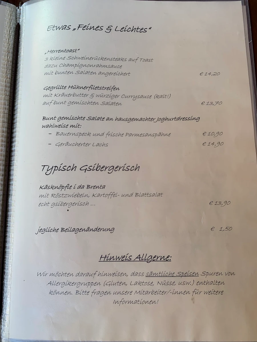 Speisekarte photo 5