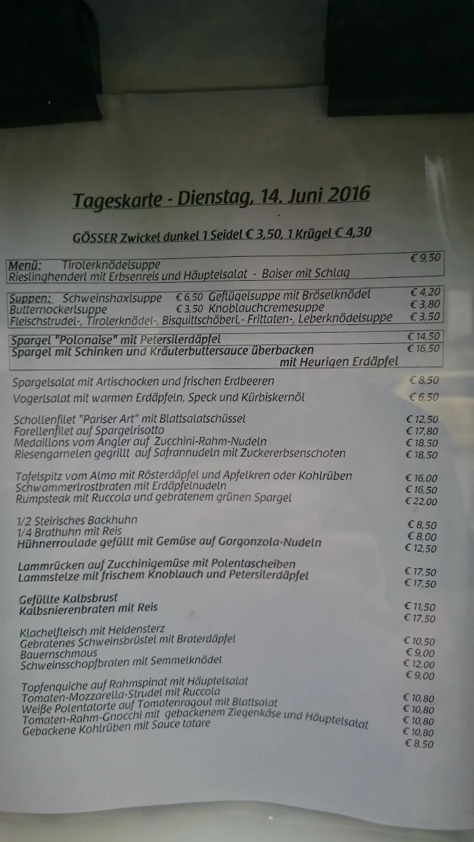 Speisekarte photo 1