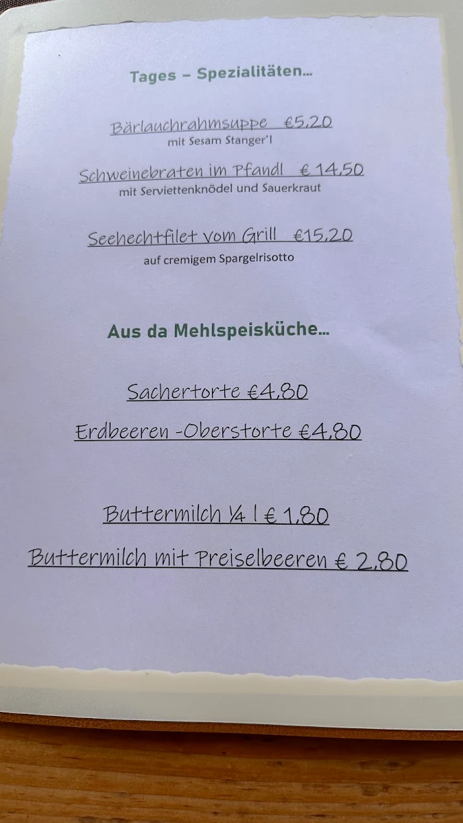 Speisekarte photo 1