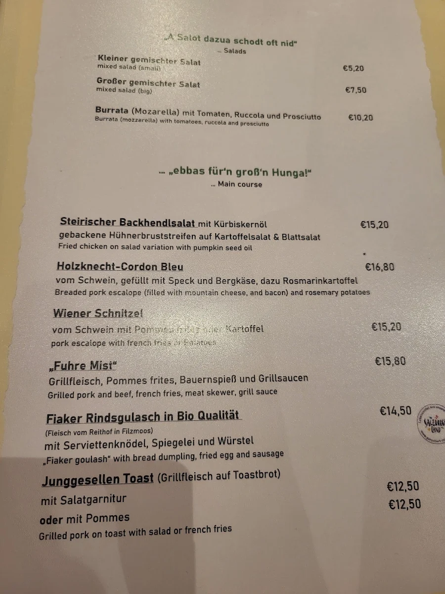 Speisekarte photo 8
