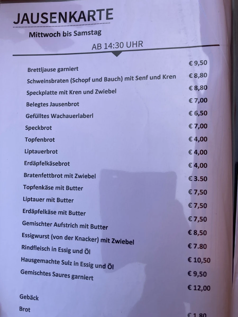 Speisekarte photo 2