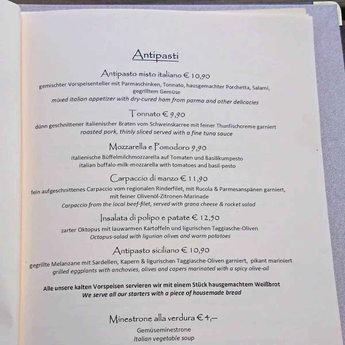 Speisekarte photo 5