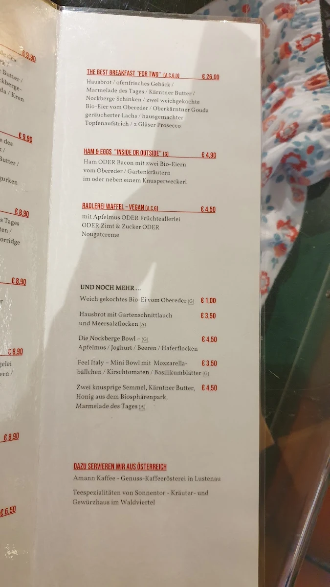 Speisekarte photo 1