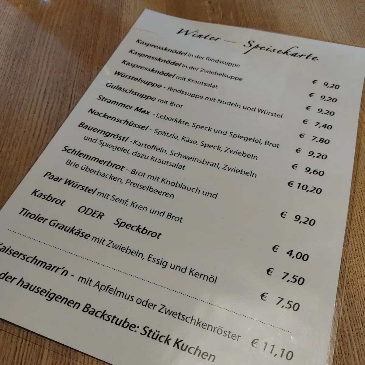 Speisekarte photo 10