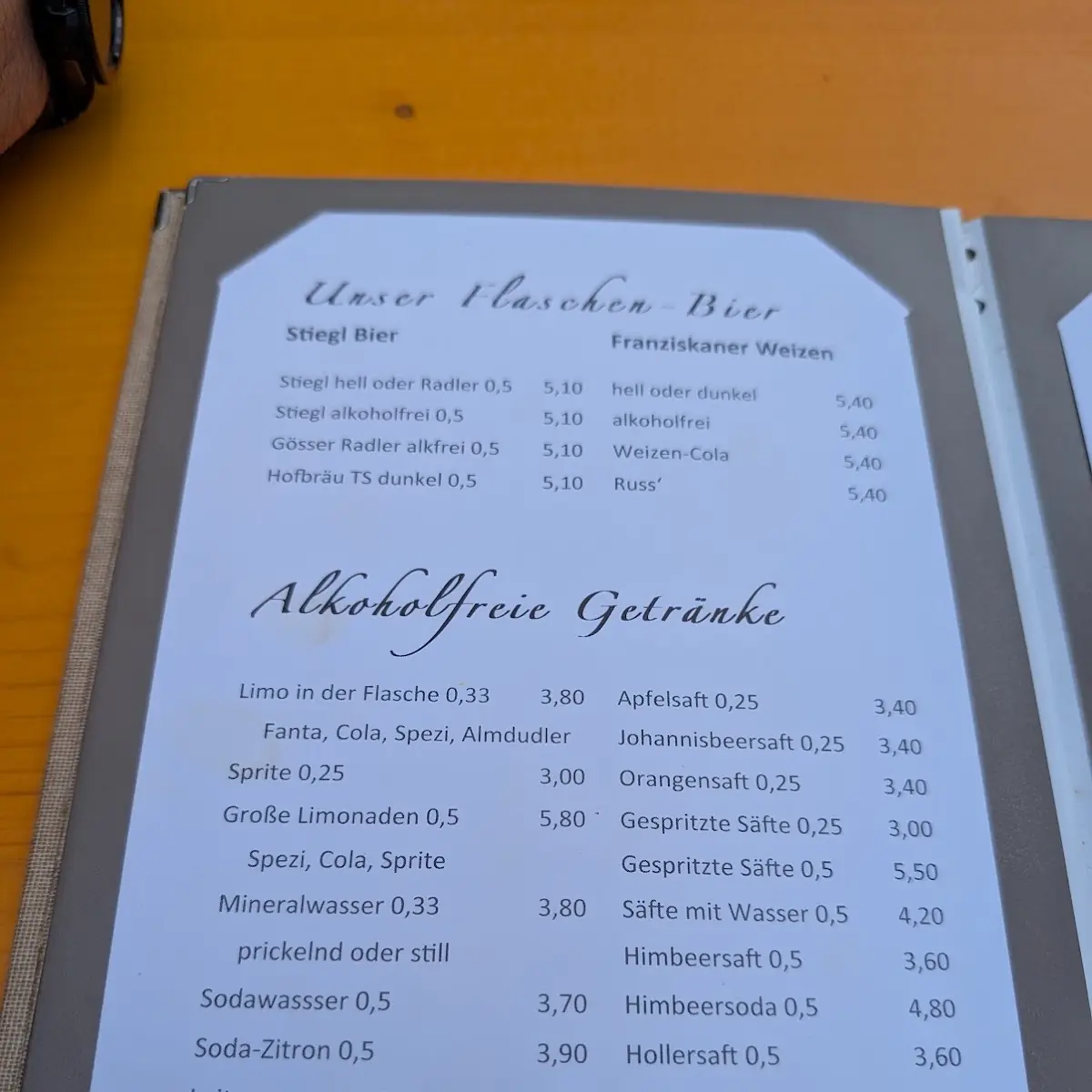 Speisekarte photo 2