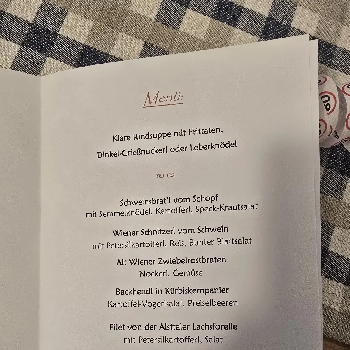 Speisekarte photo 2