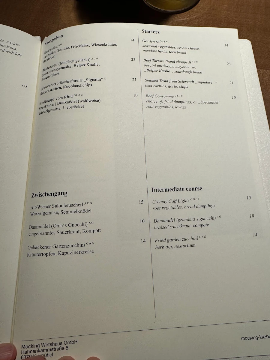 Speisekarte photo 5