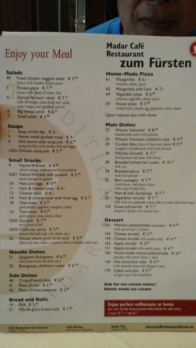 Speisekarte photo 1