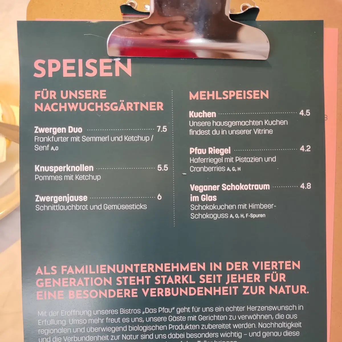 Speisekarte photo 1