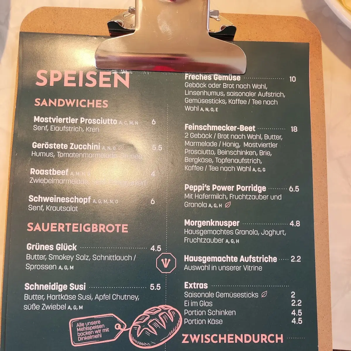 Speisekarte photo 2