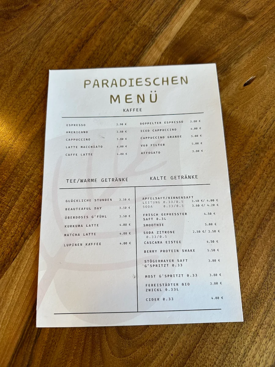 Speisekarte photo 1