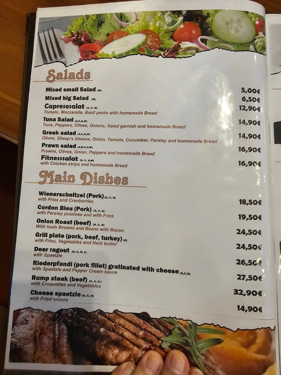 Speisekarte photo 2