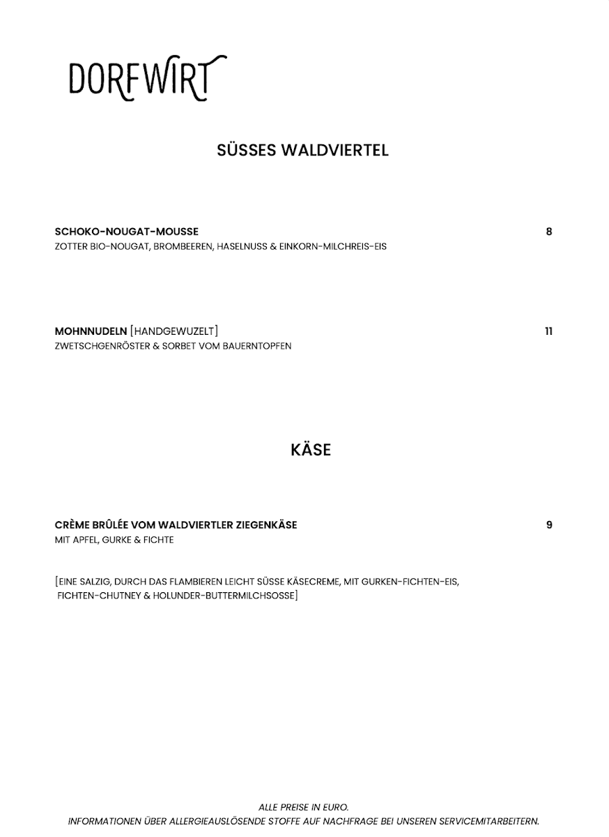 Speisekarte photo 5