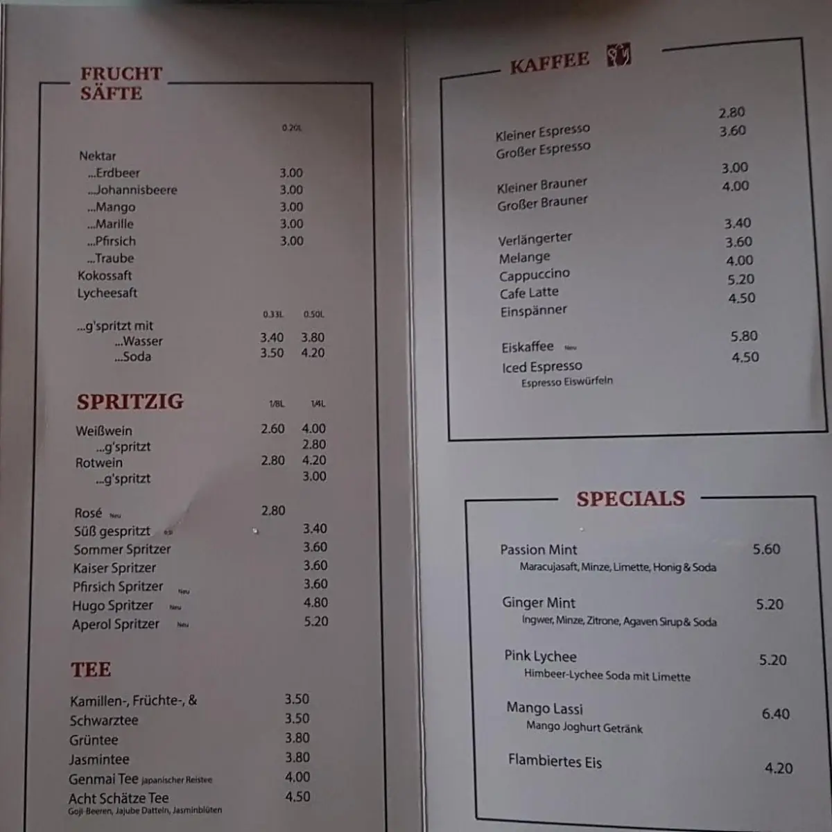 Speisekarte photo 6