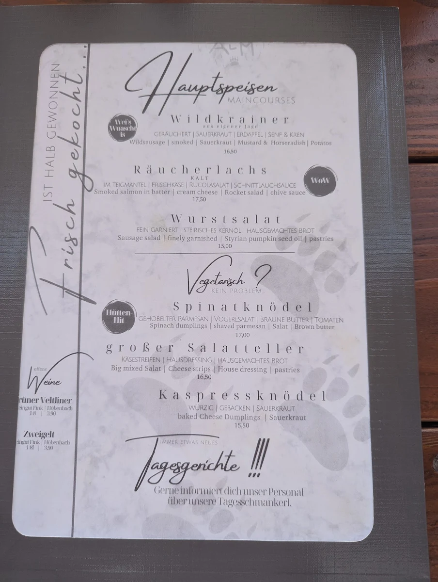 Speisekarte photo 1