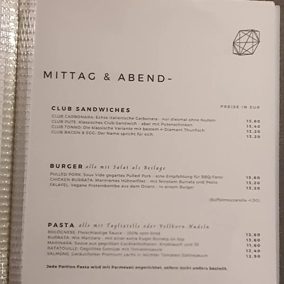 Speisekarte photo 1