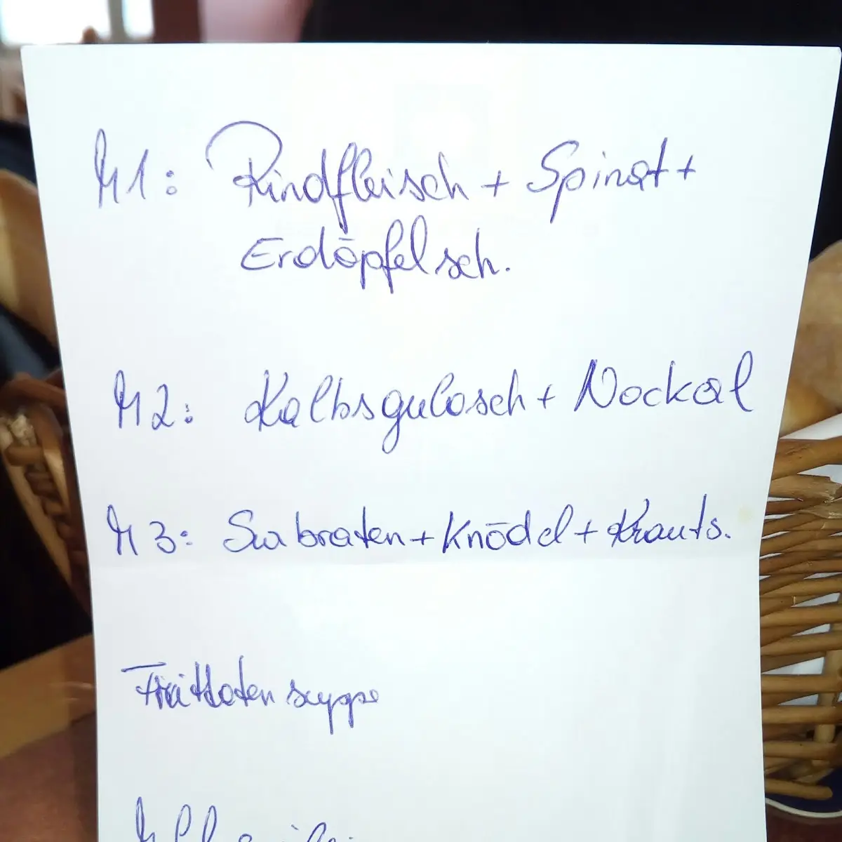 Speisekarte photo 2