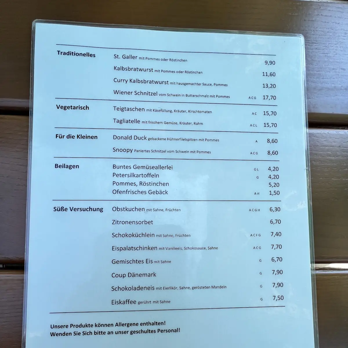 Speisekarte photo 5