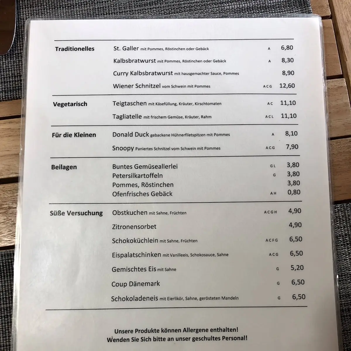 Speisekarte photo 6