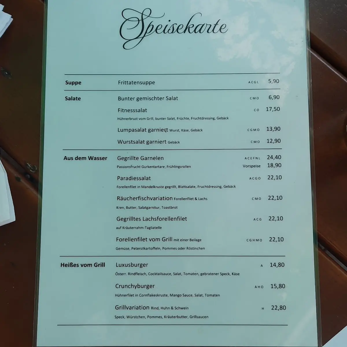 Speisekarte photo 9