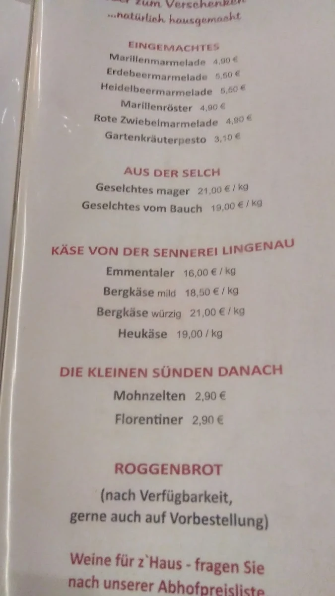 Speisekarte photo 3
