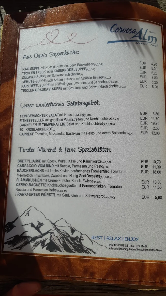 Speisekarte photo 2