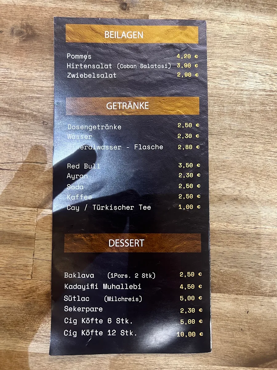 Speisekarte photo 2