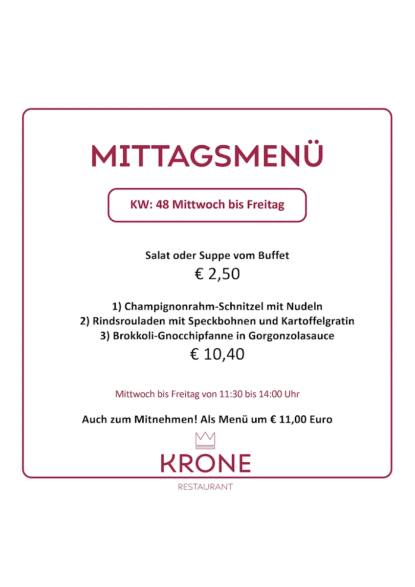 Speisekarte photo 1