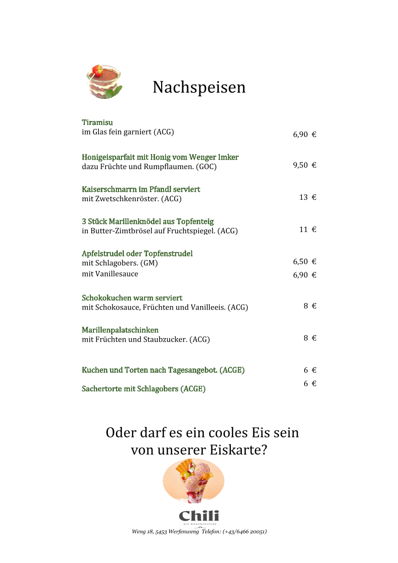 Speisekarte photo 1
