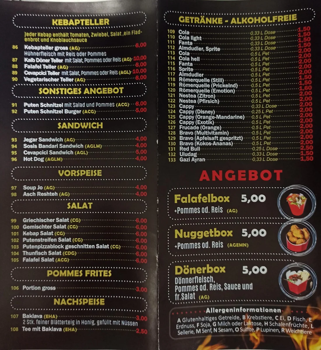 Speisekarte photo 1