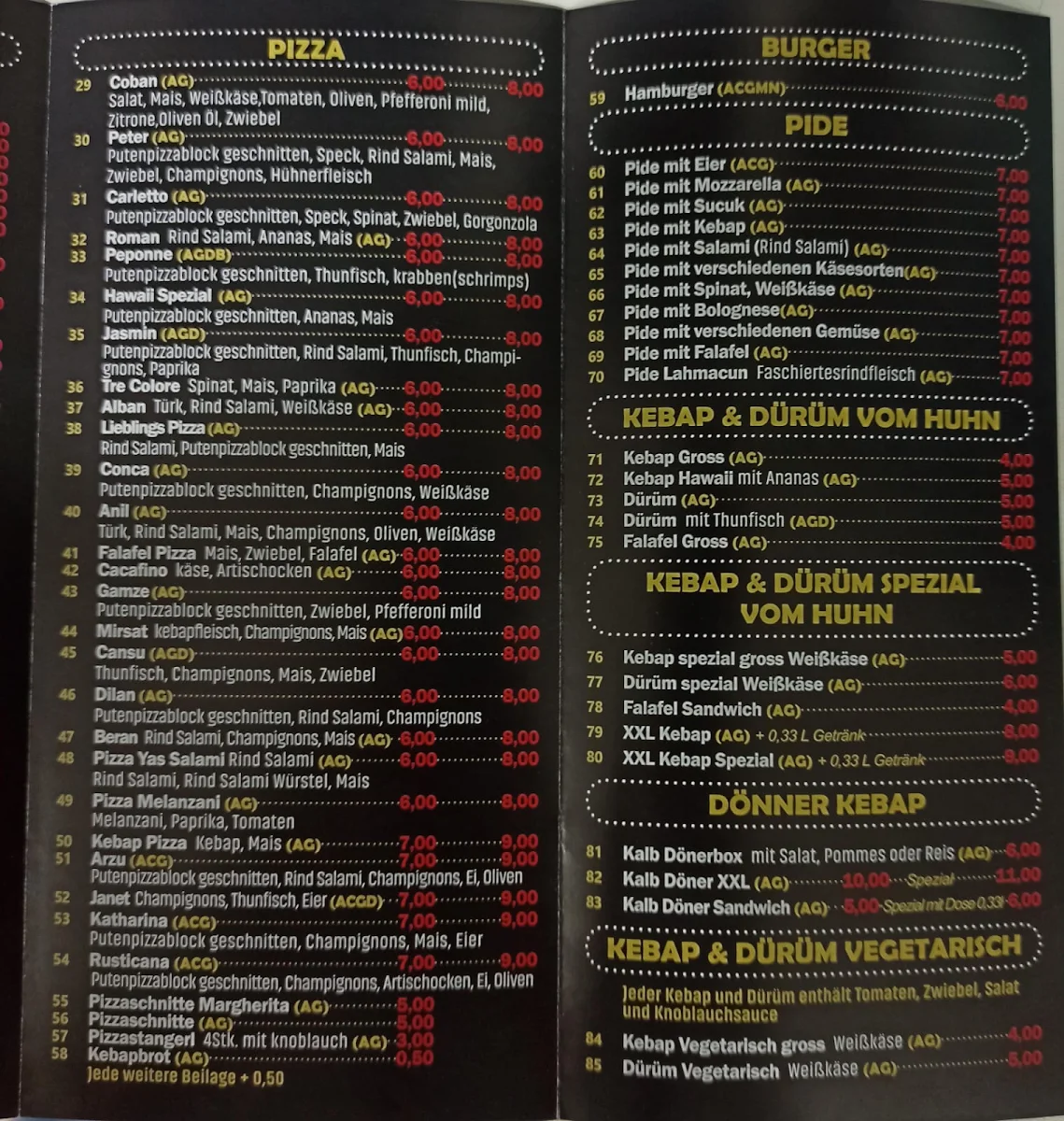 Speisekarte photo 2