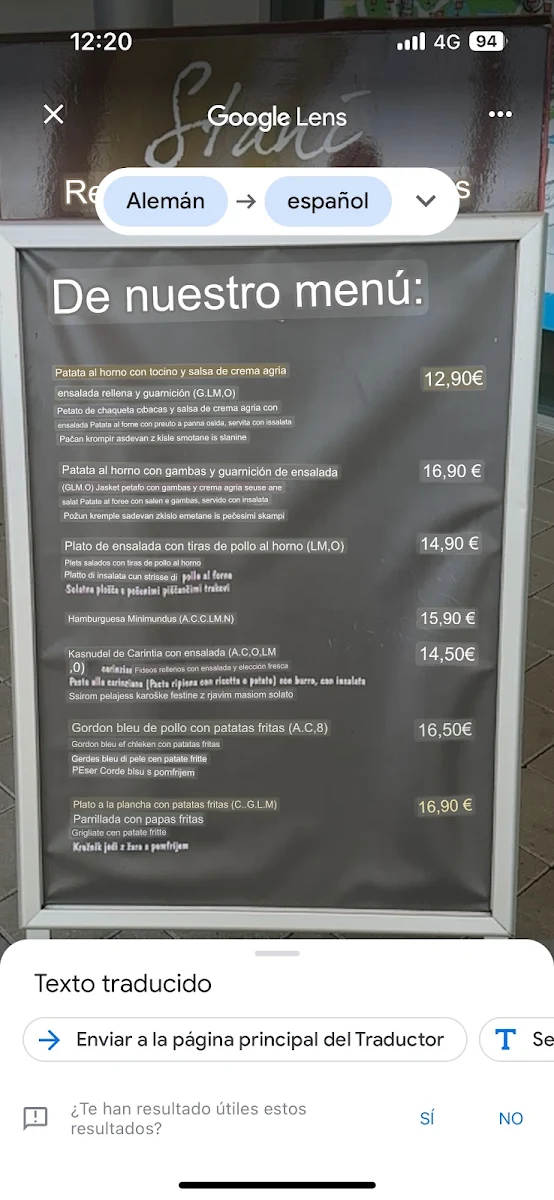 Speisekarte photo 2