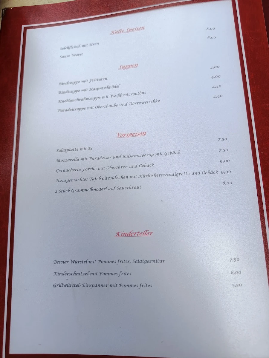 Speisekarte photo 2