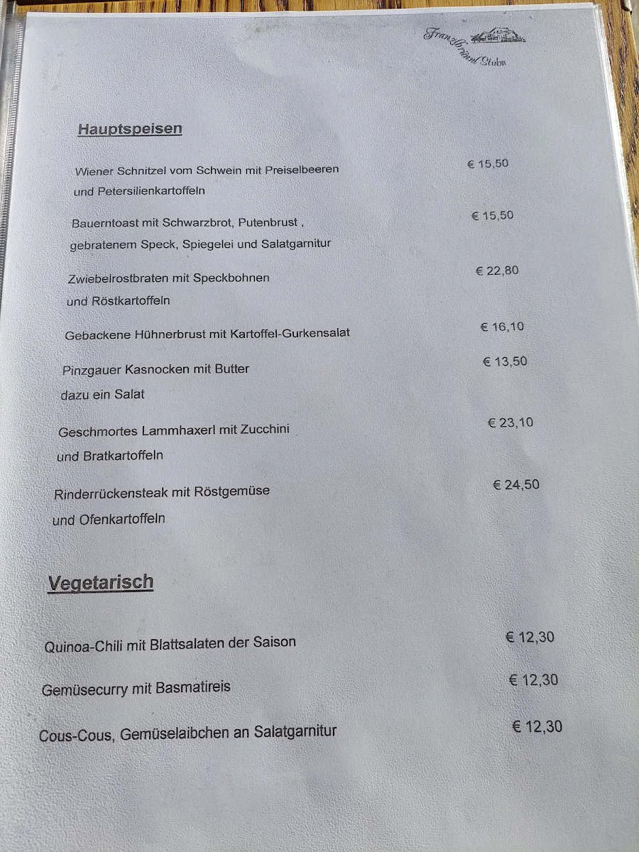 Speisekarte photo 1