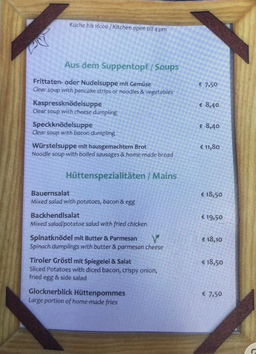 Speisekarte photo 1