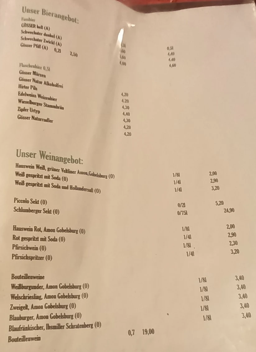 Speisekarte photo 5