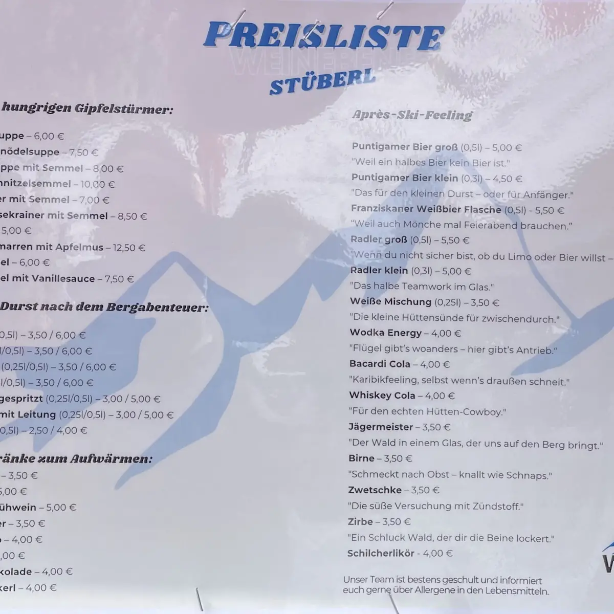 Speisekarte photo 1