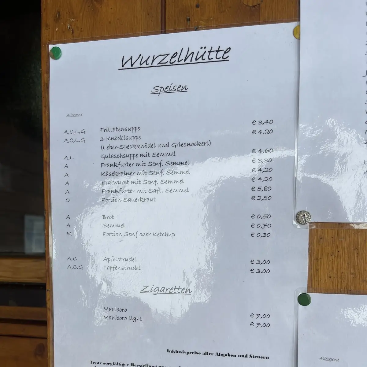 Speisekarte photo 2